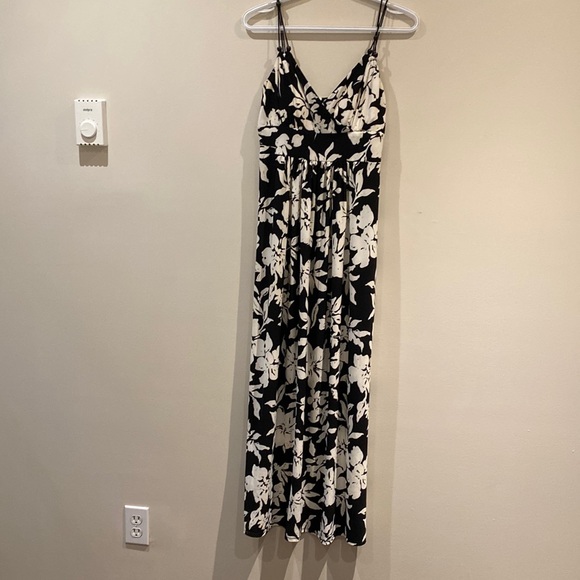 Ralph Lauren - Black and White Floral Dress - Picture 1 of 6